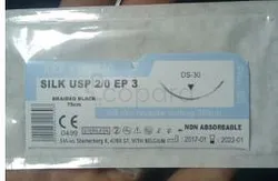 SILK USP 2/0 EP3 BRAIDED BLACK 75CM DS-30 REFERENCE 8301530