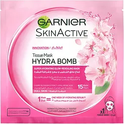 GARNIER MASQUE TISSU GRENADE SUPER HYDRATANT & REPULPANT PEAUX DÉSHYDRATÉES