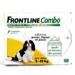 FRONTLINE COMBO CHIEN 2-10KG BOITE DE 4 PIPETTES