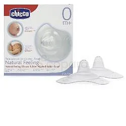 CHICCO NATURAL FEELING BOUT DE SEINS +0MOIS TAILLE S BOITE DE 2 REFERENCE 70826