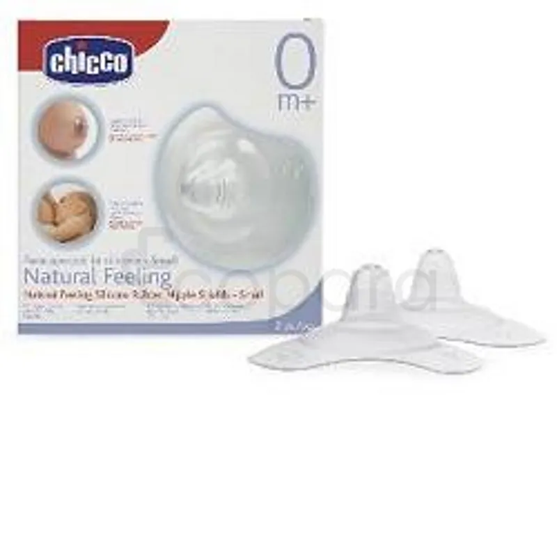 CHICCO NATURAL FEELING BOUT DE SEINS +0MOIS TAILLE S BOITE DE 2 REFERENCE 70826