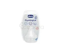CHICCO TETINE PHYSIOLOGICAL SILICON +2MOIS BOITE DE 2 REFERENCE 81627
