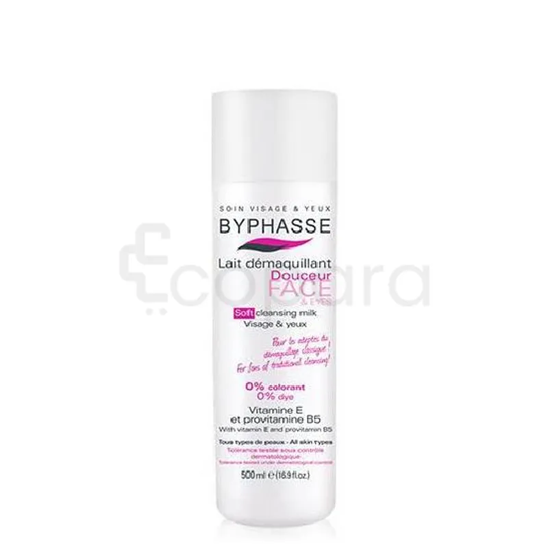 BYPHASSE LAIT DEMAQUILLANT DOUCEUR FACE & EYES 500ML