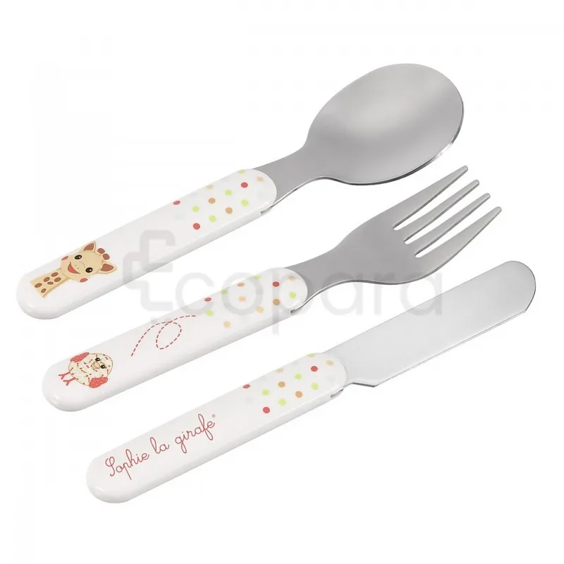 SOPHIE LA GIRAFE SET DE 3 COUVERTS REFERENCE 450407