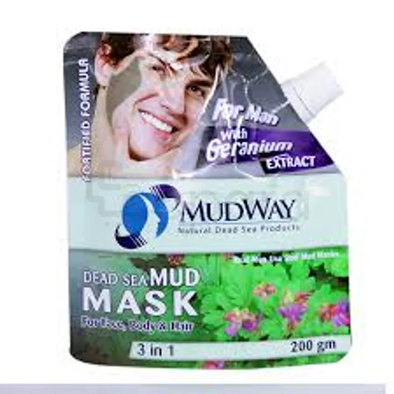 MUDWAY MASQUE 3EN1 GERANIUM FOR MEN 200G