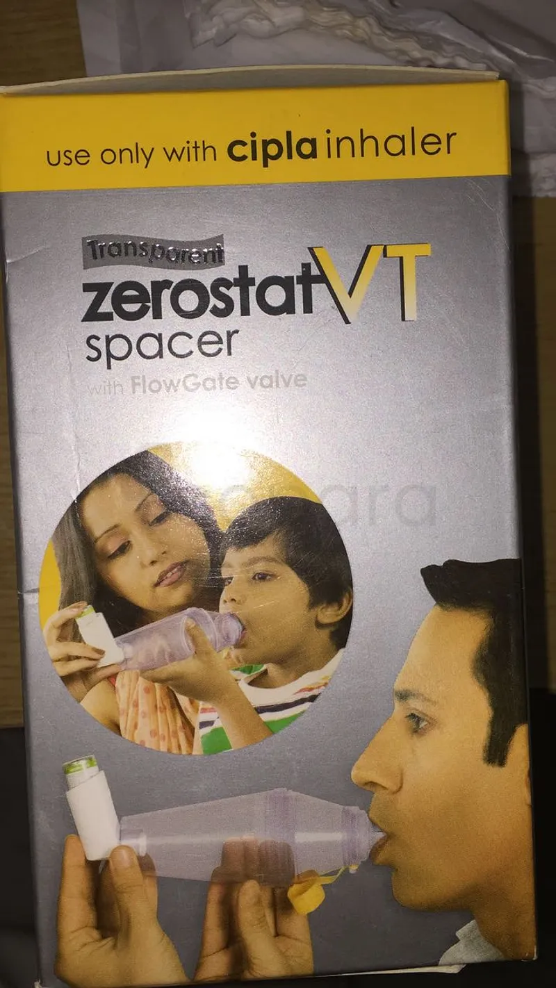 ZEROSTAT VT SPACER CIPLA INHALER REFERENCE 16J17062