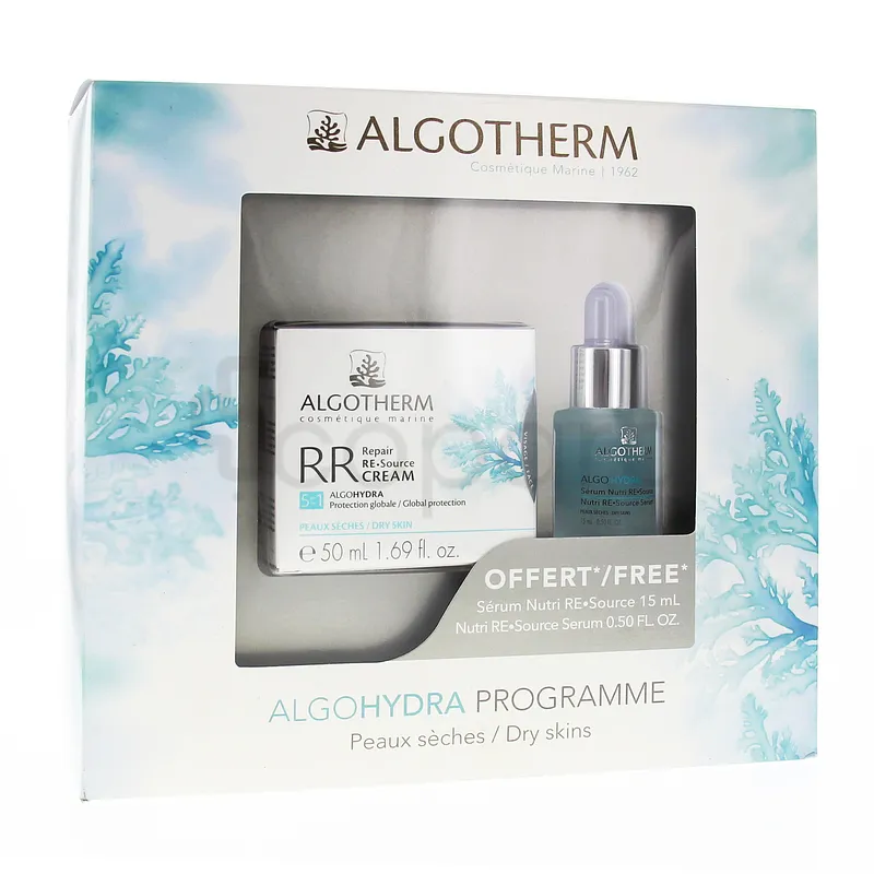 ALGOTHERM PACK ALGOHYDRA CREME REPAIR RE-SOURCE 50ML + SERUM NUTRI-RESOURCE 15ML