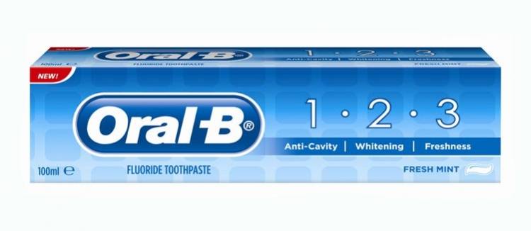ORAL-B 1.2.3 DENTIFRICE FRESH MINT FLUORIDE 100ML