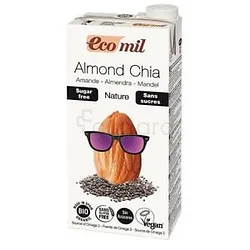 ECOMIL ALMOND CHIA BOISSON AMANDES SANS SUCRE 1L