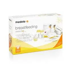 MEDELA KIT DE DEMARRAGE EMBOUT D'ALIMENTATION + 2 BIBERONS 150ML + 5 SACHETS DE CONSERVATION + 1 SACHET DE STÉRILISATION + 12 COUSSINETS REFERENCE 008.0380