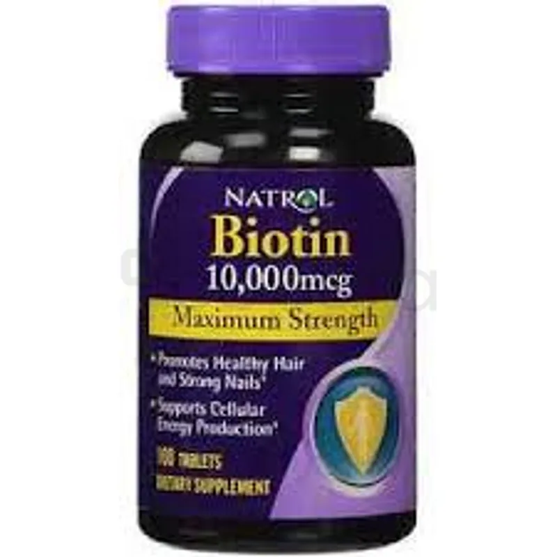 NATROL BIOTIN 10.000MCG MAXIMUM STRENGTH BOITE DE 100 COMPRIMES