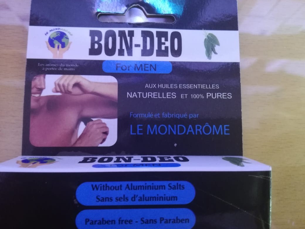 BON-DEO FOR MEN DEODORANT AUX HUILES ESSENTIELLES