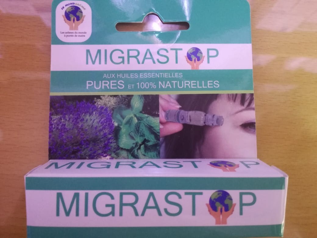 MIGRASTOP AUX HUILES ESSENTIELLES PURE ET 100% NATURELLES GRAND MODELE
