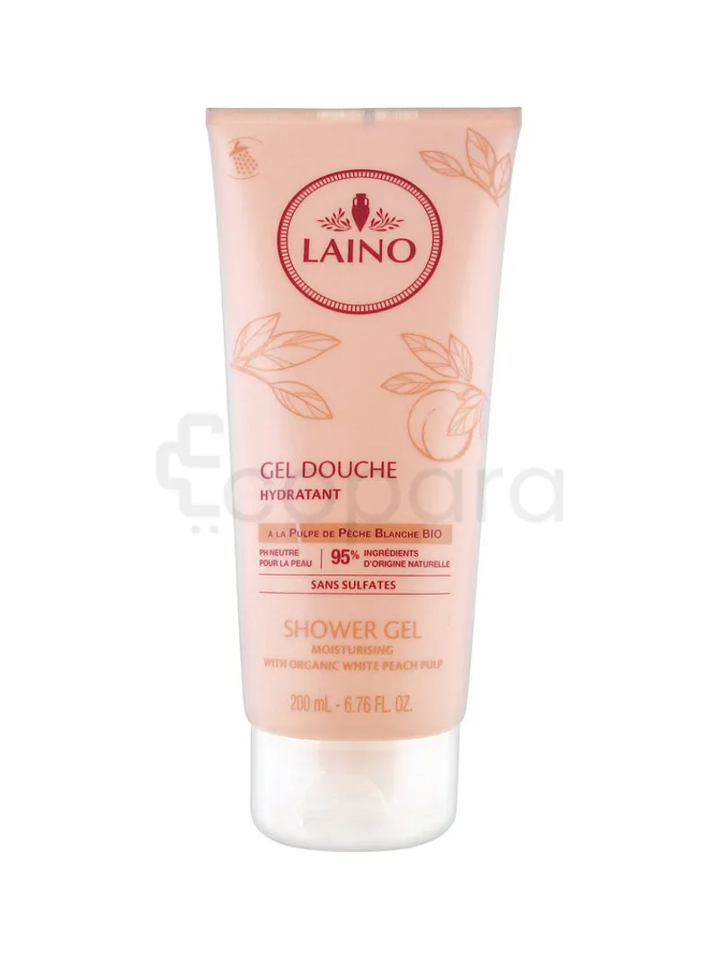 LAINO GEL DOUCHE A LA PULPE DE PECHE BLANCHE 200ML