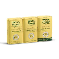 HENO PRAVIA SAVON ORIGINAL JABON NATURAL 115G BOITE DE 3