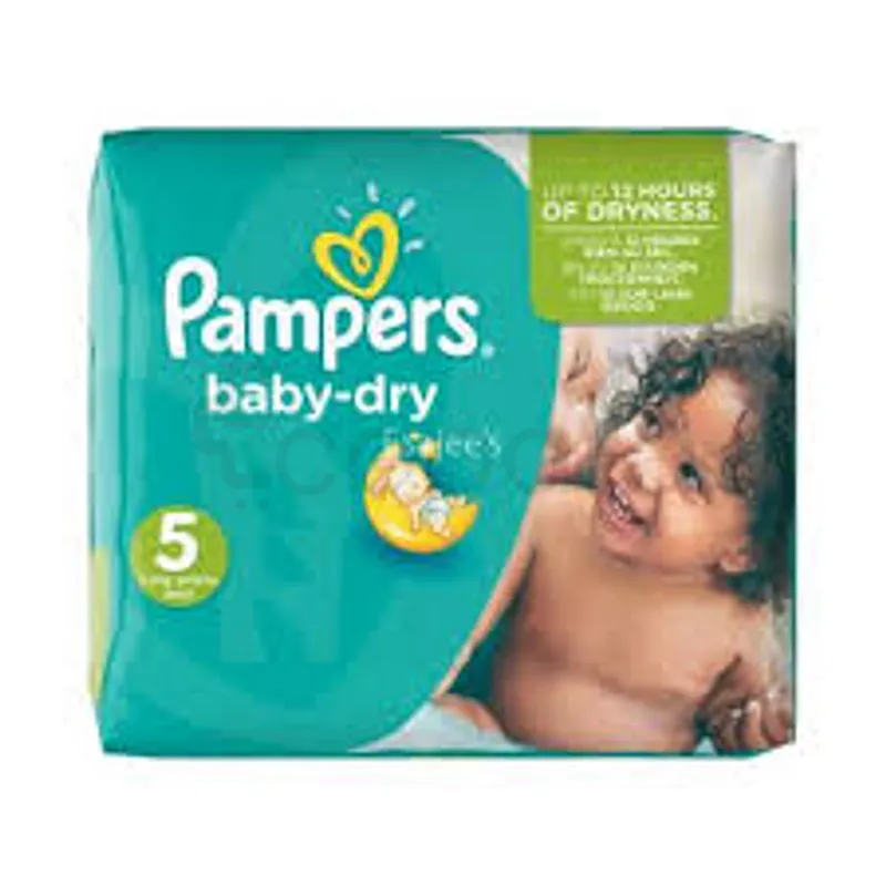 PAMPERS COUCHES BABY DRY JUNIOR TAILLE 5 BOITE DE 30