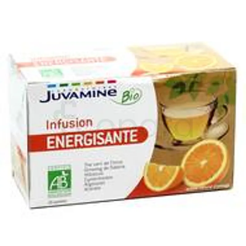 JUVATONUS BIO INFUSION ENERGISANTE BOITE DE 20 SACHETS
