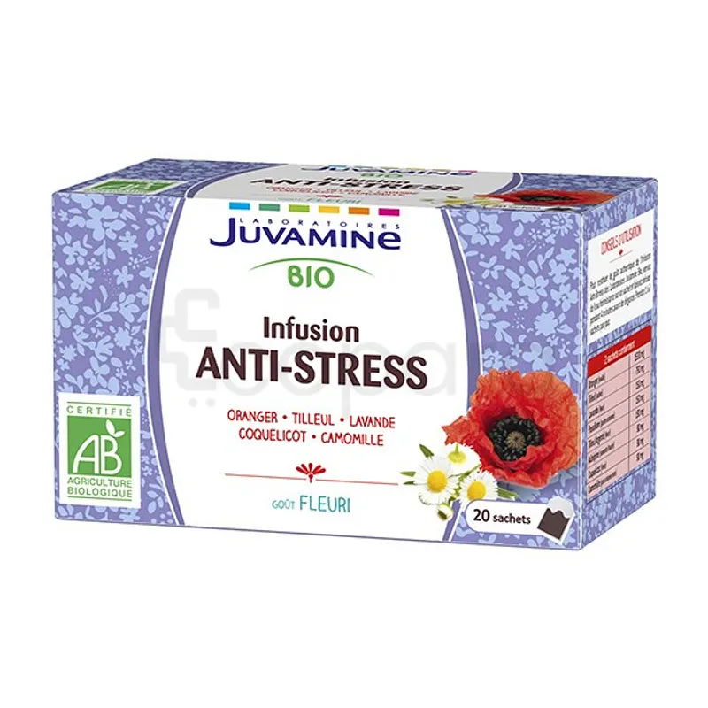 JUVATONUS BIO INFUSION ANTI-STRESS BOITE DE 20 SACHETS