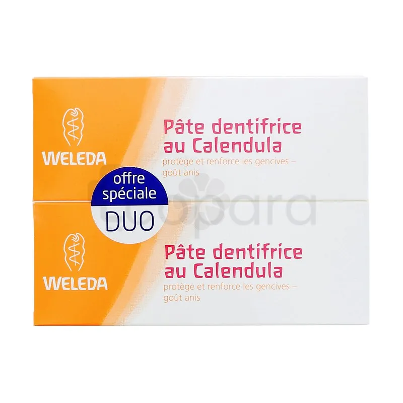 WELEDA PATE DENTIFRICE AU CALENDULA DUO 75ML*2