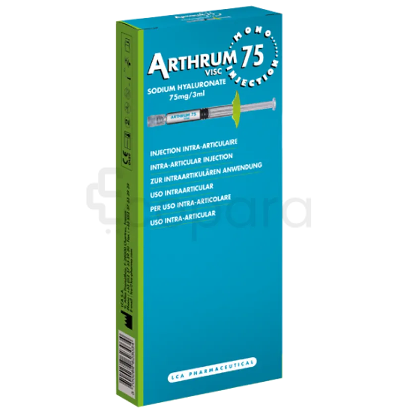 ARTHRUM SODIUM HYALURONATE 75MG/3ML INJECTABLE