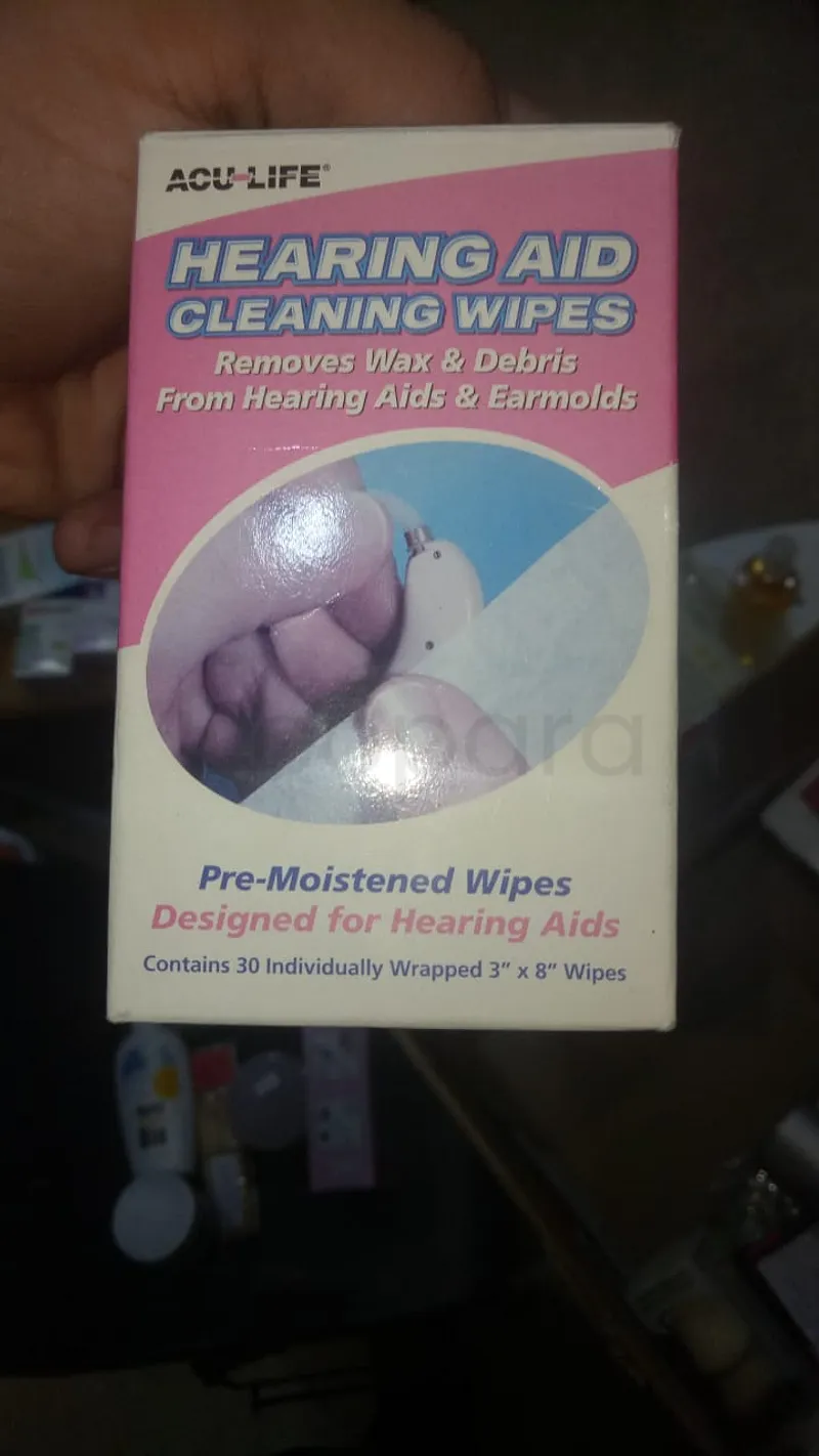 ACU LIFE HEARING AID CLEANING WIPES BOITE DE 30