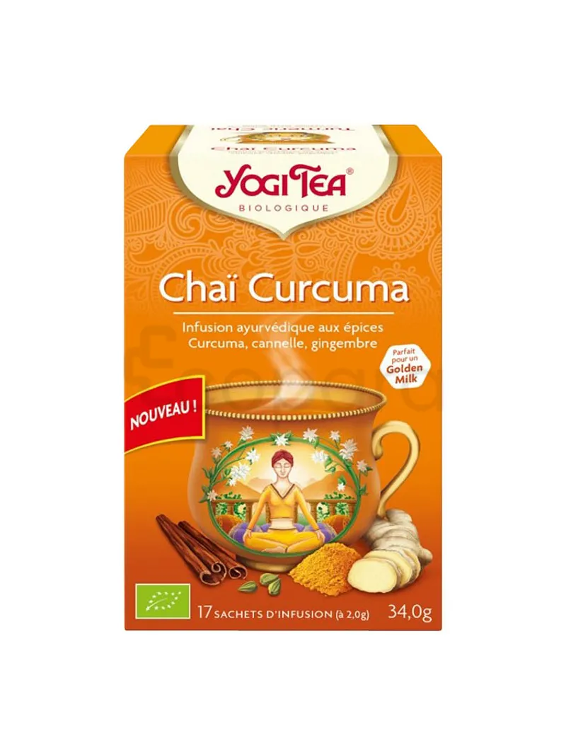 YOGI TEA CHAI CURCUMA BOITE DE 17 SACHETS