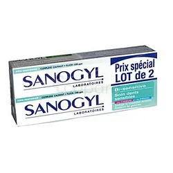 SANOGYL BI-SENSITIVE 1500PPM SOIN DENTS SENSIBLES 75ML*2