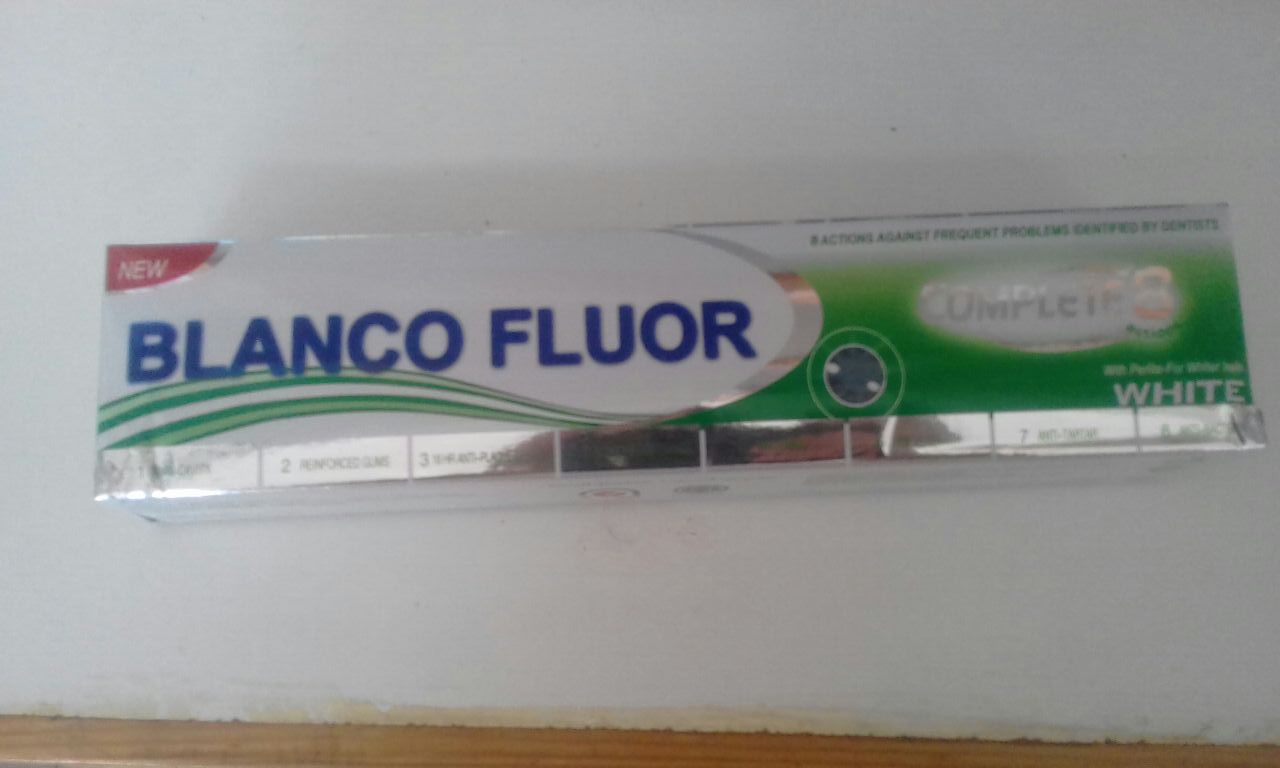 BLANCO FLUOR COMPLETE 8 ACTION WHITE DENTIFRICE 120G