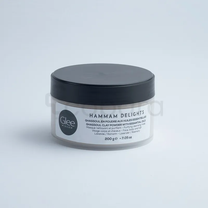 GLEE GHASSOUL EN POUDRE AUX HUILES ESSENTIELLES LAVANDE ET ROMARIN 200G