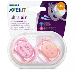 AVENT ULTRA AIR SUCETTES 6-18MOIS BOITE DE 2 REFERENCE SCF343/22
