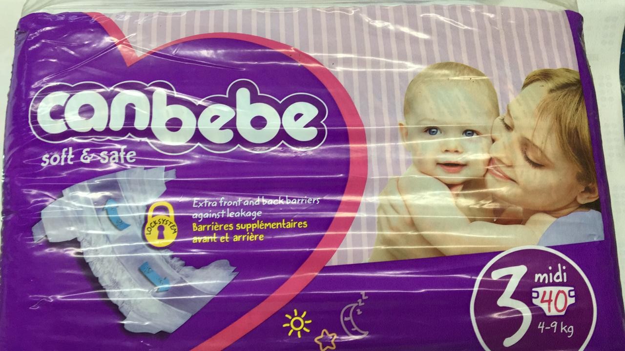 CANBEBE COUCHES BEBE TAILLE 3 4-9KG BOITE DE 40