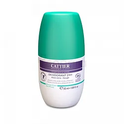 CATTIER DEODORANT ROLL-ON 24H ALOE VERA SAUGE 50ML