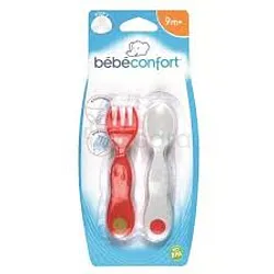 BEBE CONFORT COUVERT D'APPRENTISSAGE ERGO SPORT FOURCHETTE + CUILLERE +9MOIS REFERENCE 3105201400