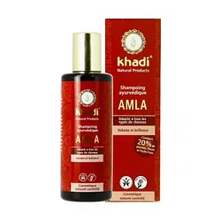 KHADI SHAMPOOING AYURVEDIQUE AMLA POUR TOUS TYPES DE CHEVEUX 210ML