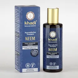KHADI SHAMPOOING AYURVEDIQUE NEEM BIO ANTI-PELLICULAIRE 210ML