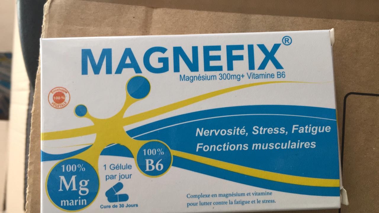 MAGNEFIX MAGNESIUM 300MG+VITAMINE B6 BOITE DE 30 GELULES
