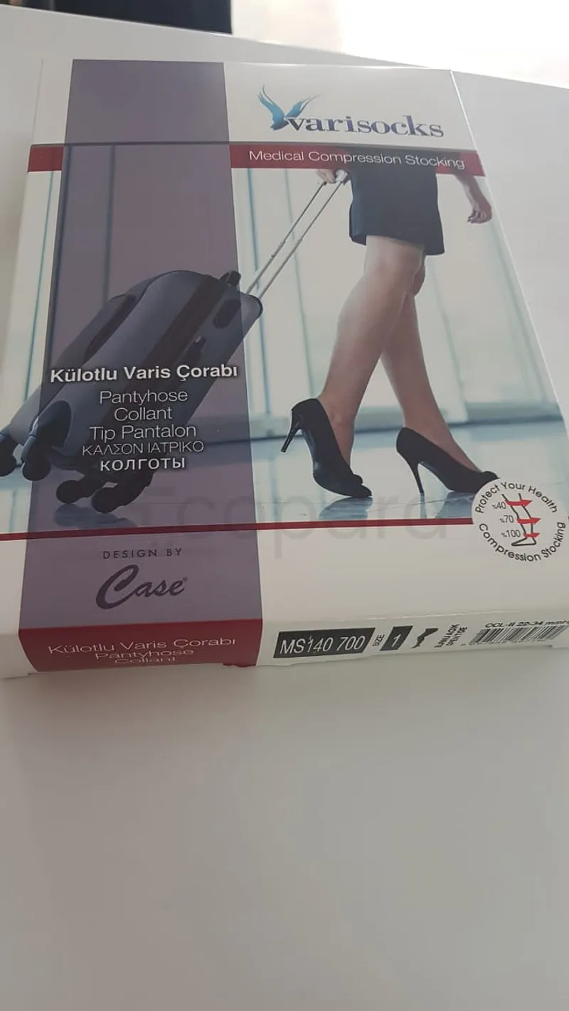 CASE VARISOCKS COLLANT DE CONTENTION CL II TAILLE 1 PIED OUVERT REFERENCE MS140 700