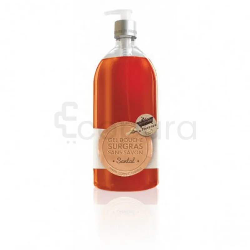 LES PETITS BAINS DE PROVENCE GEL DOUCHE SURGRAS SANS SAVON SANTAL 1L