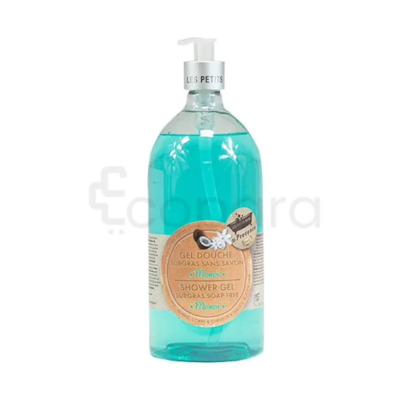 LES PETITS BAINS DE PROVENCE GEL DOUCHE SURGRAS SANS SAVON MONOI 1L