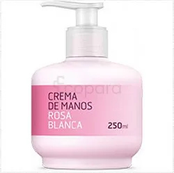 CREMA DE MANOS ROSA BLANCA CREME DE MAINS FLACON POMPE 250ML
