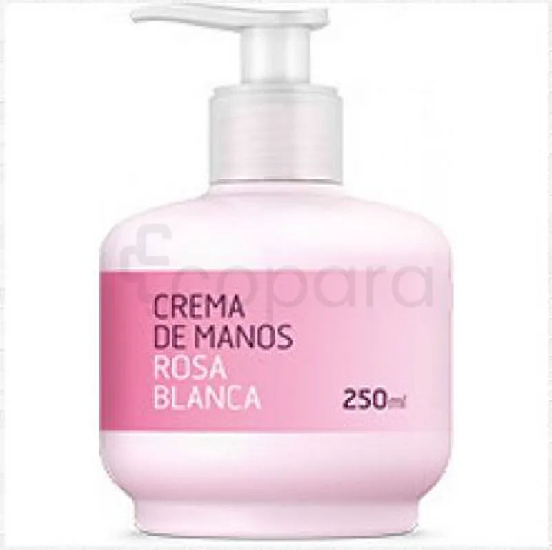 CREMA DE MANOS ROSA BLANCA CREME DE MAINS FLACON POMPE 250ML