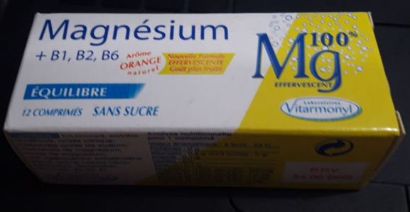 MAGNESIUM 100MG BOITE DE 12 COMPRIMES EFFERVESCENTS