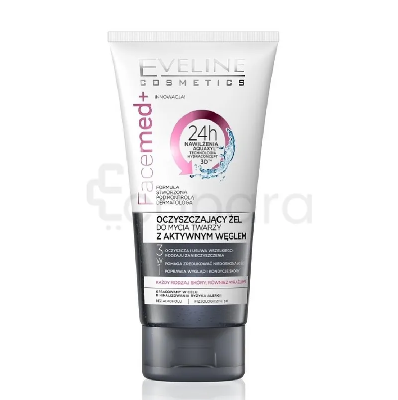 EVELINE PATE LAVANTE PURIFIANTE AU CARBON ACTIF POUR LE VISAGE 150ML