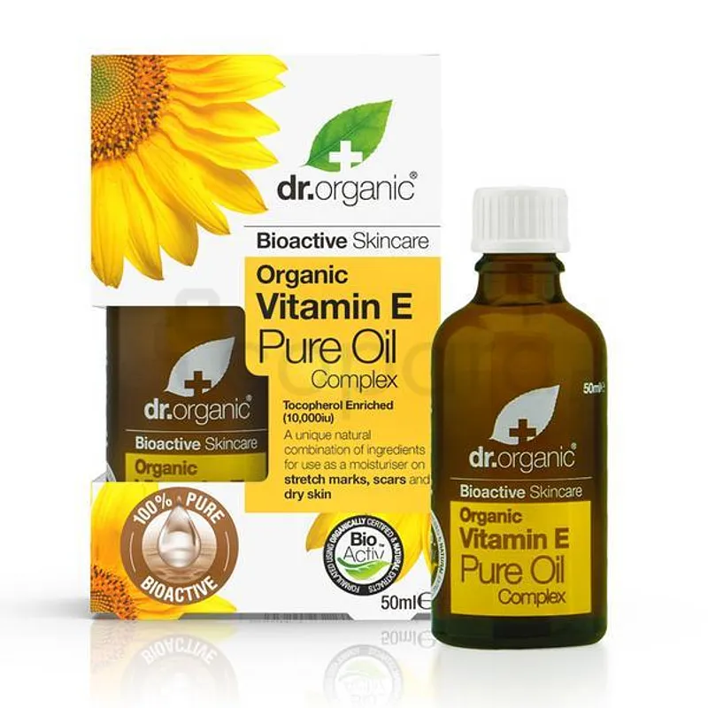 DR ORGANIC VITAMINE E PURE OIL HUILE 50ML