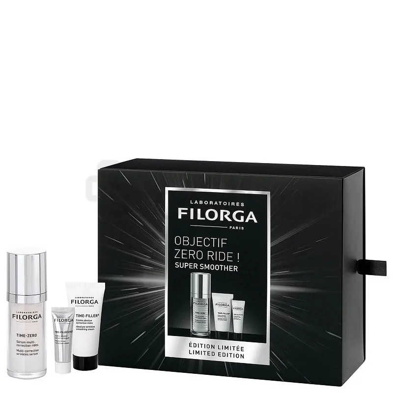 FILORGA COFFRET SUPER SMOOTHER TIME ZERO 30ML + TIME-FILLER 15ML + TIME FLASH 15ML