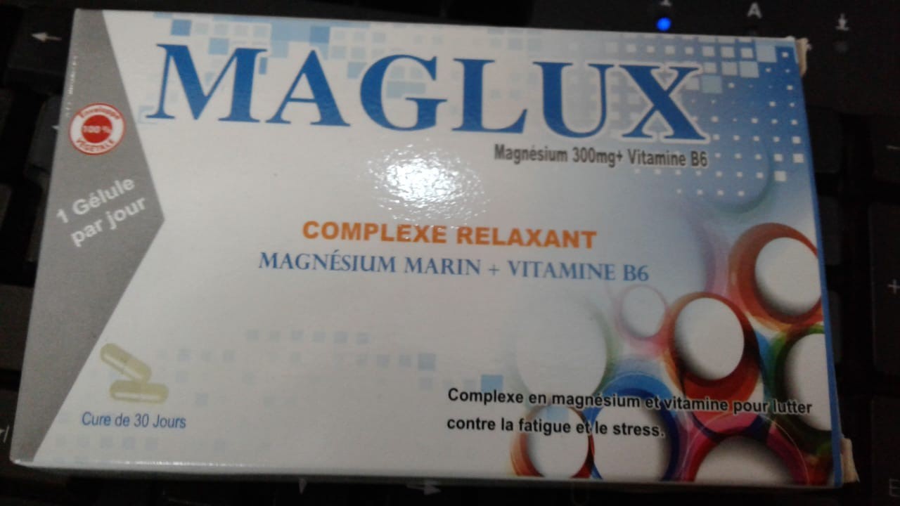 MAGLUX MAGNÉSIUM 300MG + VITAMINE B6 BOITE DE 30 GÉLULES