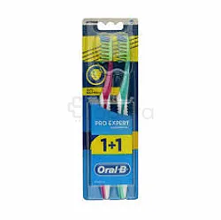ORAL-B BROSSE A DENTS PACK PRO EXPERT CROSS ACTION ANTIBACTERIAL MEDIUM BOITE DE 2
