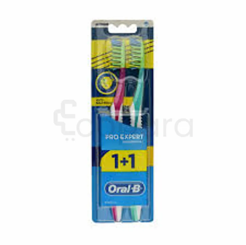 ORAL-B BROSSE A DENTS PACK PRO EXPERT CROSS ACTION ANTIBACTERIAL MEDIUM BOITE DE 2