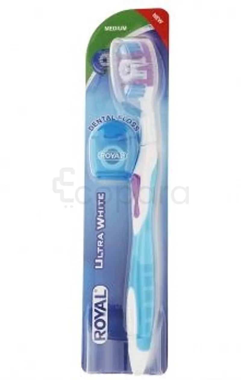 ROYAL BROSSE A DENTS MEDIUM + FIL DENTAIRE DENTAL FLOSS