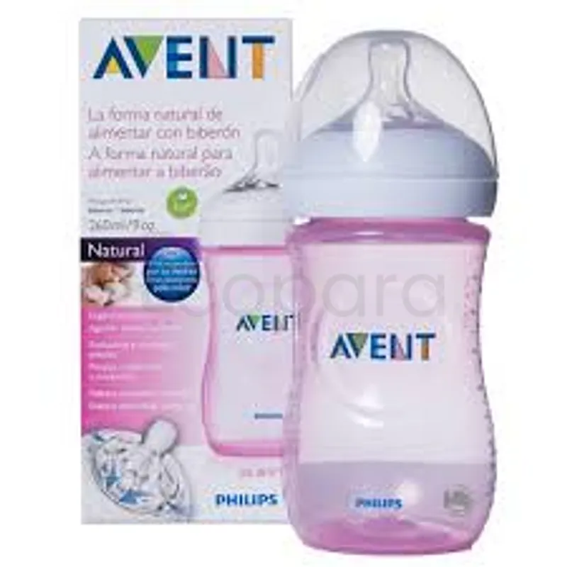 AVENT BIBERON NATURAL ROSE +1MOIS 260ML REFERENCE SCF694/17